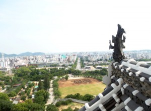 姫路城 天守最上階からの眺め